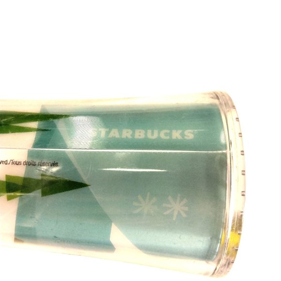 Starbucks Cup Winter Sledding Scene 2011 Blue white 8 OZ - Picture 10 of 14